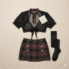Ensemble Lingerie "Schoolgirl Chic" – Style Écolière Audacieuse