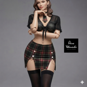 Ensemble Lingerie "Schoolgirl Chic" – Style Écolière Audacieuse