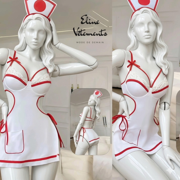 Ensemble infirmière blanc