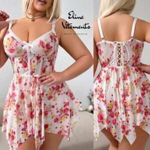 Nuisette Fleurie Style Corset – Éclat Printanier