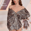 Chemise Oversize Satinée - Imprimé Léopard