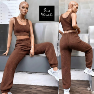 Ensemble "Douceur Lounge" - Crop Top & Pantalon Jogger