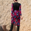 Burkini Noir Salopette & Paréo  /  بوركيني أسود سالوبيت مع باريو