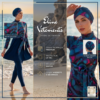 Burkini Bleu 4 Pièces + Paréo / بوركيني أزرق أربع قطع + باريوا