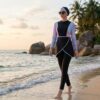 Burkini noir Salopette & Bonnet / بوركيني أسود سالوبيت + بونيه
