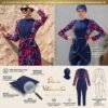 Burkini Bleu Salopette & Paréo  /  بوركيني أزرق سالوبيت مع باريو